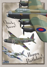 RAF Chocks Away Birthday Card