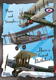 RAF Birthday Cards - Plane And Simple