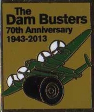 Limited Edition Dambusters Official 70th Anniversary Lancaster Bomber Badge