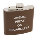 Press on Regardless Royal Air Force Hip Flask