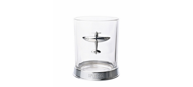 RAF Spitfire Whisky Glass