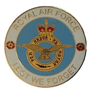 RAF Lest We Forget Pin