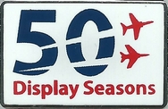 Official Red Arrows 50th Display Season Logo Pin