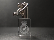Official RAF Regiment Glass Crystal Keyring