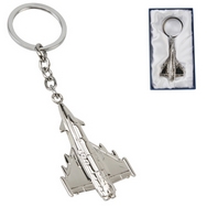 RAF Typhoon silver plated keyring