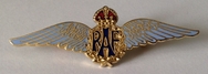 Official RAF Wings Sweetheart Brooch - Blue
