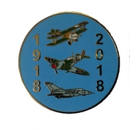 RAF 100 Centenary Plane Pin