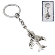 RAF Harrier Silver Plated Keyring