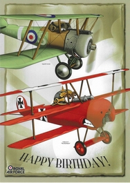 Red Baron Birthday Card