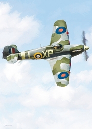 Single Spitfire Birthday Card