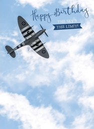 Twin Spitfires Birthday Card