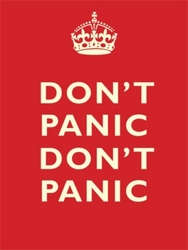 Dont Panic, Dont Panic Retro Metal Wall Sign