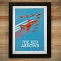 Red Arrows Framed Print