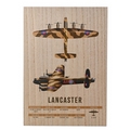 RAF Lancaster Wooden Wall Plaque