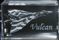 AVRO Vulcan Laser Etched Crystal Keyring